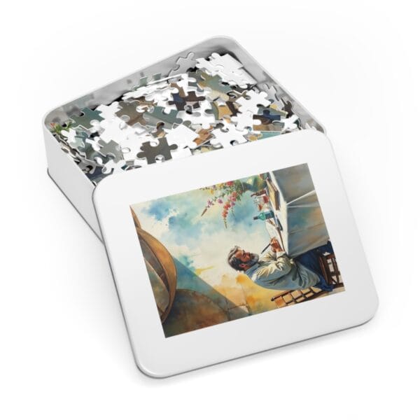 Bhang and Renge - Jigsaw Puzzle with Tin - Imagen 9